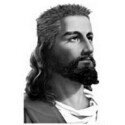 hipster jesus with a mullet