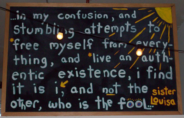 in my confusion...